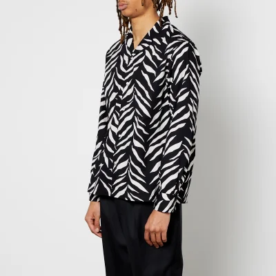 Officine Générale Men's Zebra Print Shirt - Black/White
