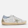 Golden Goose Women's Superstar Leather Trainers - White/Ice/Powder Blue - Image 1
