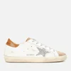 Golden Goose Women's Superstar Leather Trainers - White/Tobacco/Silver/Taupe - Image 1