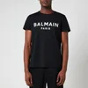 Balmain Men's Printed Logo T-Shirt - Black/White - Image 1