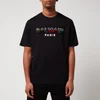 Balmain Men's Textured T-Shirt - Black/Multi - Image 1