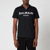 Balmain Men's Printed Polo Shirt - Black/White - Image 1