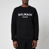 Balmain Men's Flock Sweatshirt - Black/White - Image 1