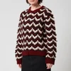 Marni Women's Mix Wool Stripe Cardigan - Burgundy - Image 1