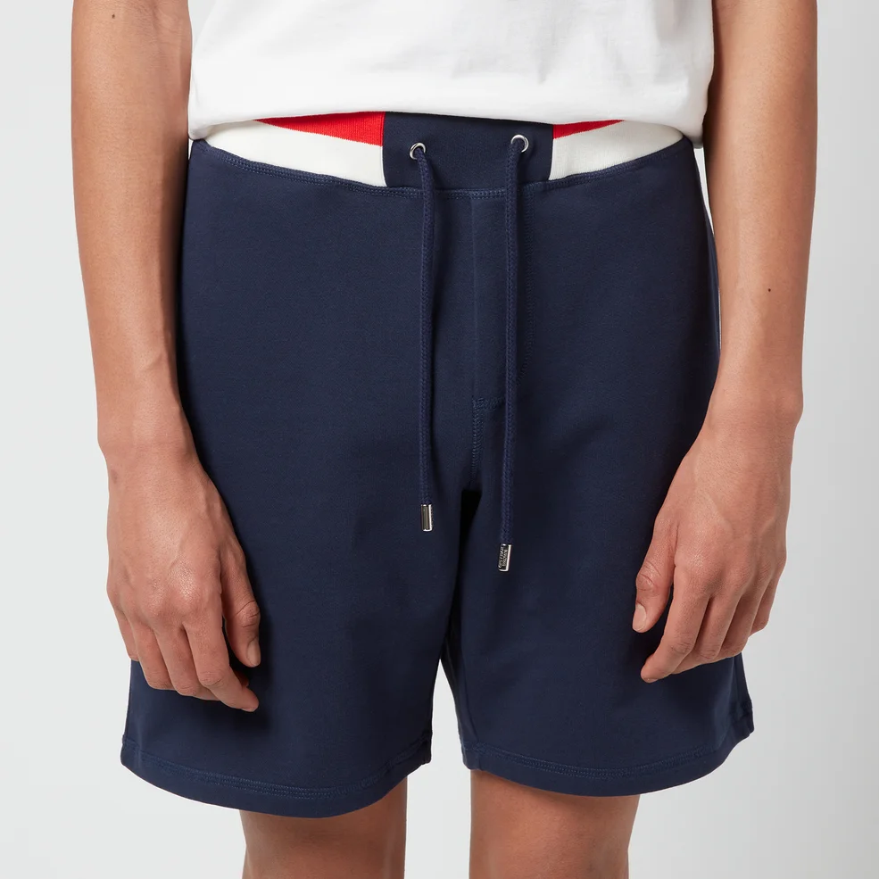 Orlebar Brown Men's Afador Stripe Rib Shorts - Navy Image 1