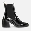 Ganni Women's Patent Leather Heeled Chelsea Boots - Black - Image 1