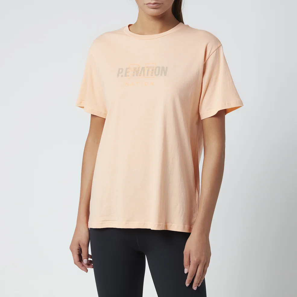 P.E Nation Women's Unity T-Shirt - Pastel Peach Image 1