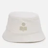 Isabel Marant Women's Haley Denim Bucket Hat - White - Image 1