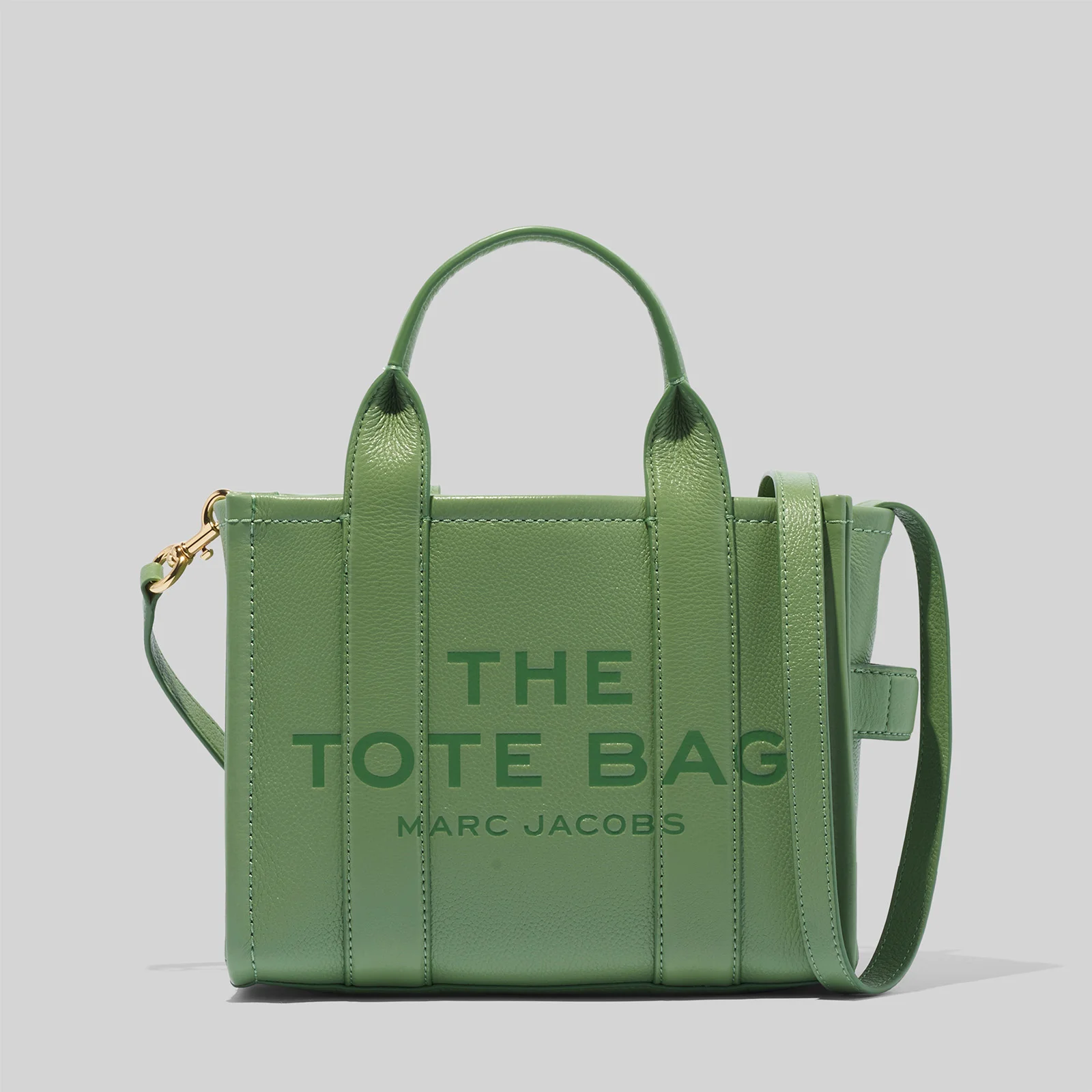 Marc Jacobs Women's The Mini Leather Tote Bag - Aspen Green Image 1