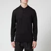 John Smedley Men's Cbelper Long Sleeve Polo Shirt - Black - Image 1