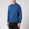 John Smedley Men's Cbelper Long Sleeve Polo Shirt - River Blue - Image 1
