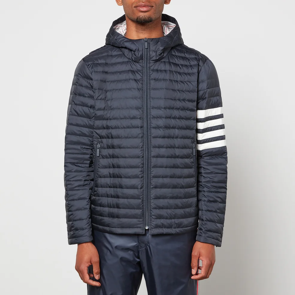 Thom Browne Men's 4-Bar Downfill Quilted Jacket - Navy Image 1
