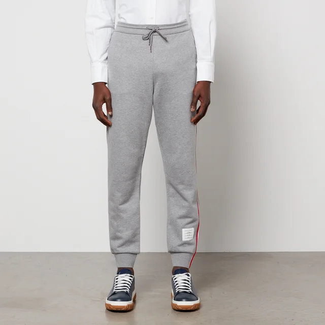 Thom Browne Men's Tricolour Stripe Classic Sweatpants - Light Grey