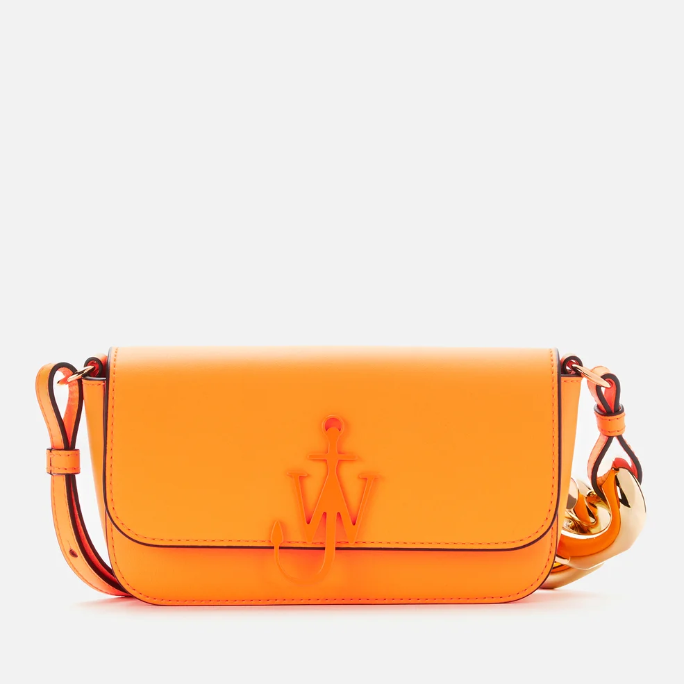 JW Anderson Women's Chain Baguette Anchor Bag - Neon Orange Image 1