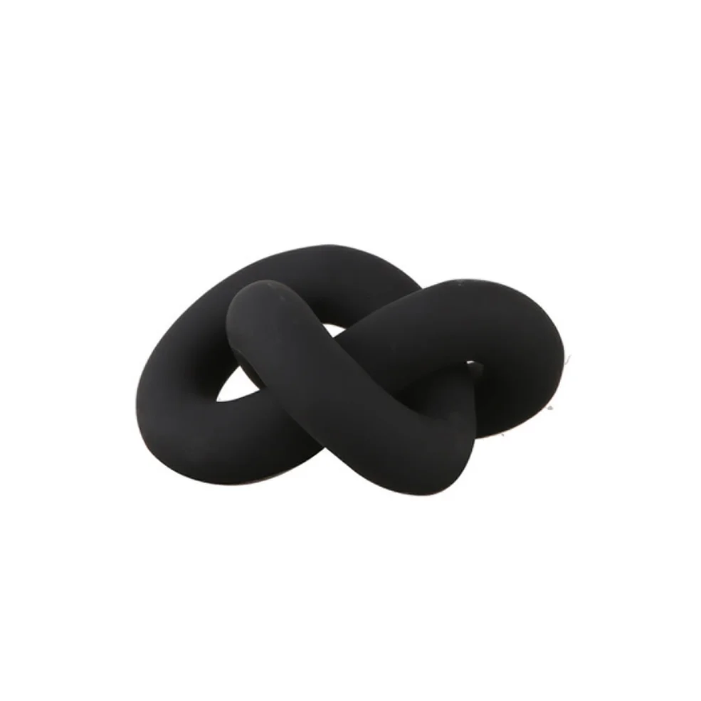 Cooee Design Knot Table Object - Black - Small Image 1