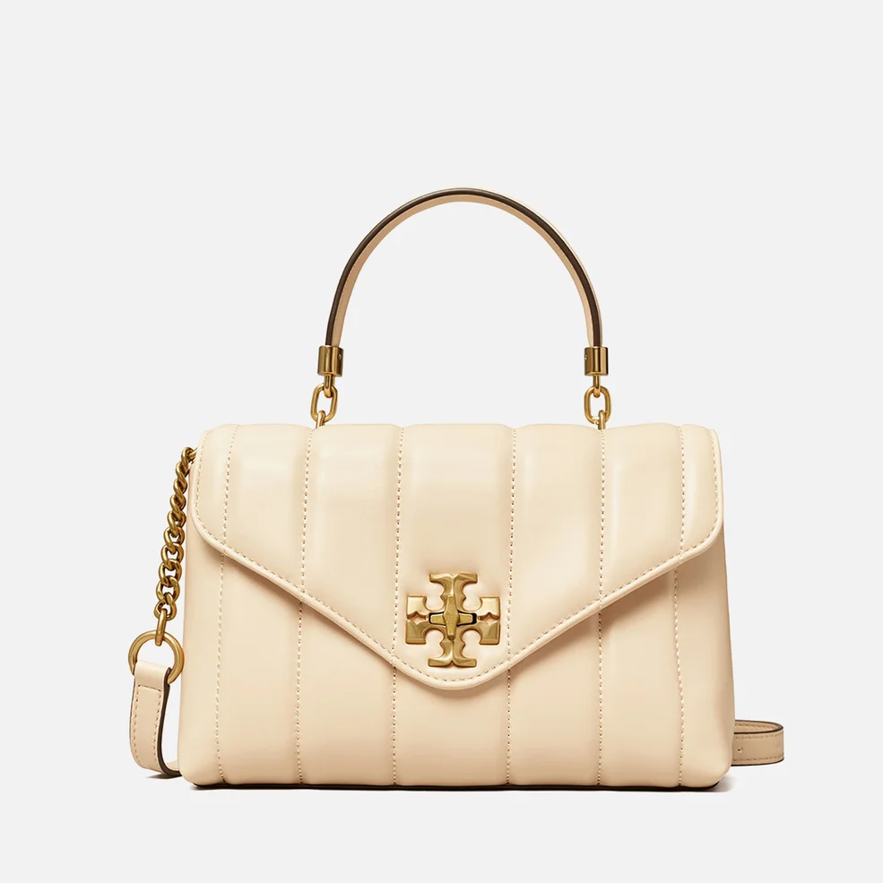 Tory Burch Women's Kira Small Top-Handle Satchel - Brie/Rolled Gold Image 1