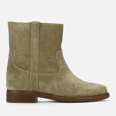 Isabel Marant Women's Susee Suede Flat Boots - Taupe