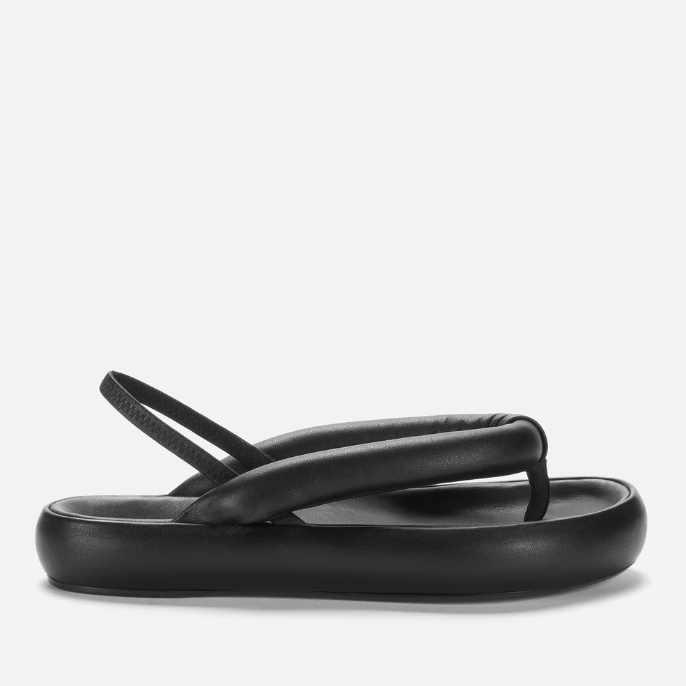 Isabel Marant Women's Orene Puffy Leather Toe Post Sandals - Black Image 1