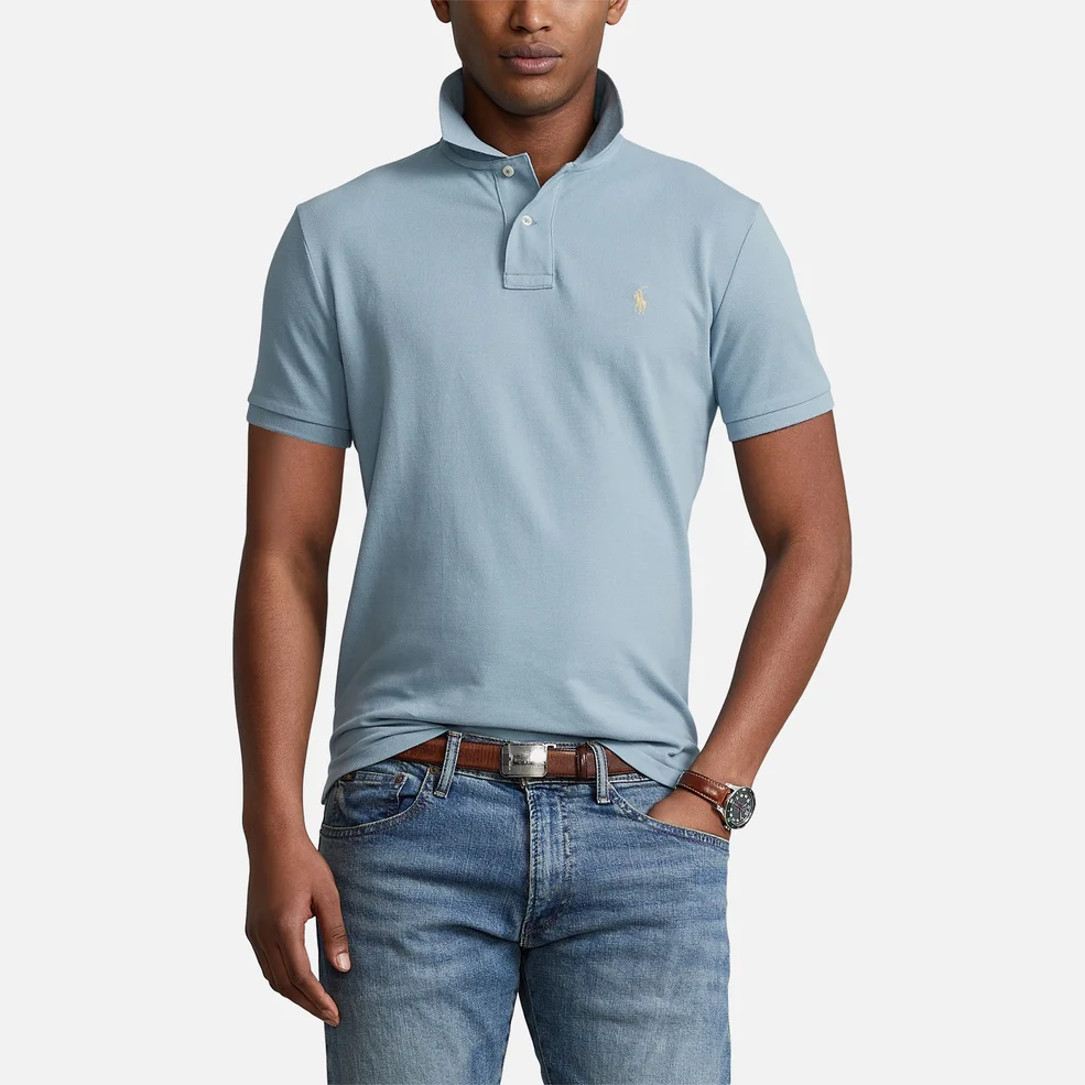 Polo Ralph Lauren Men's Custom Slim Fit Polo Shirt - Blue Note Image 1