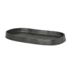 Ferm Living Yama Tray - Oval - Blackened Aluminium - Image 1