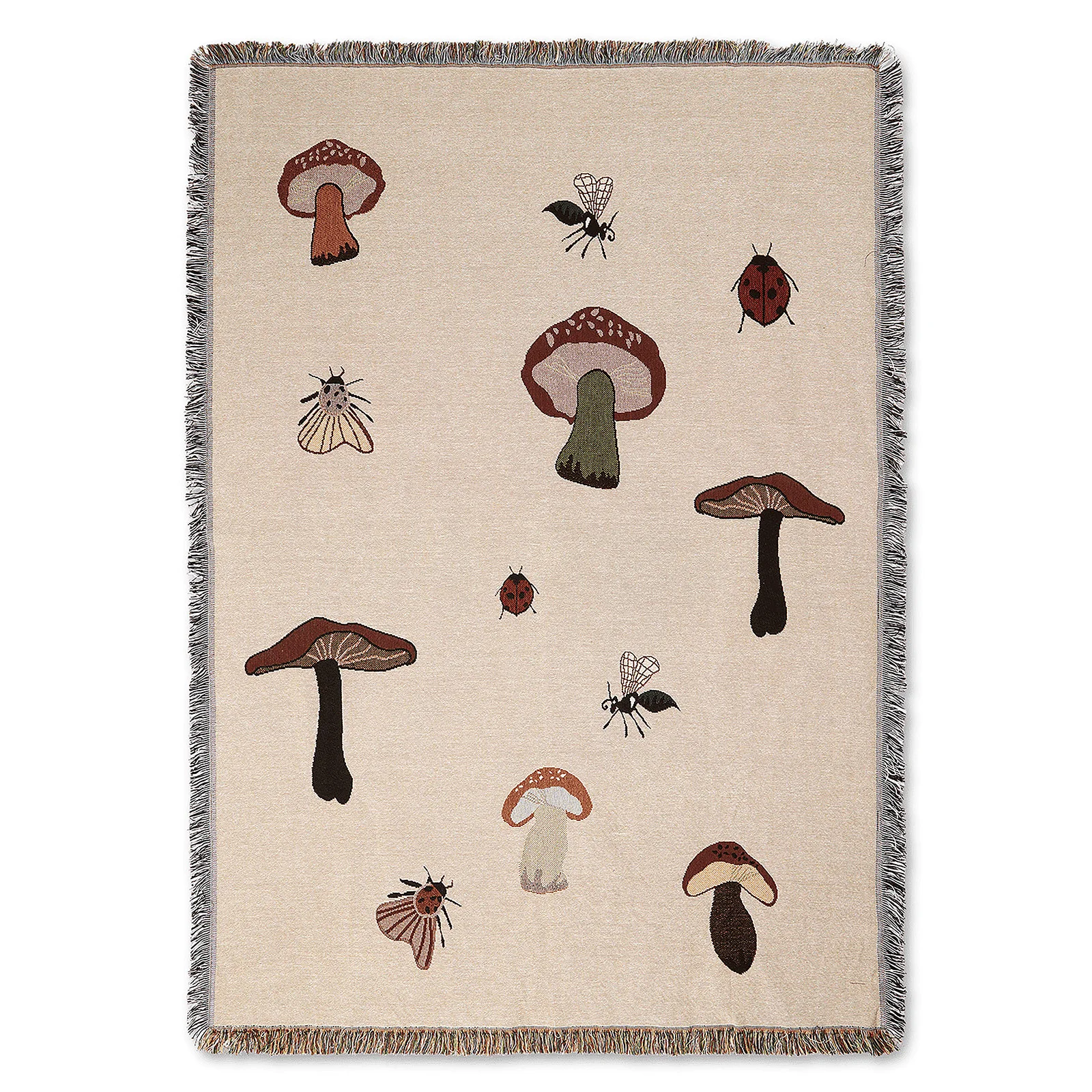 Ferm Living Forest Tapestry Blanket - Sand Image 1