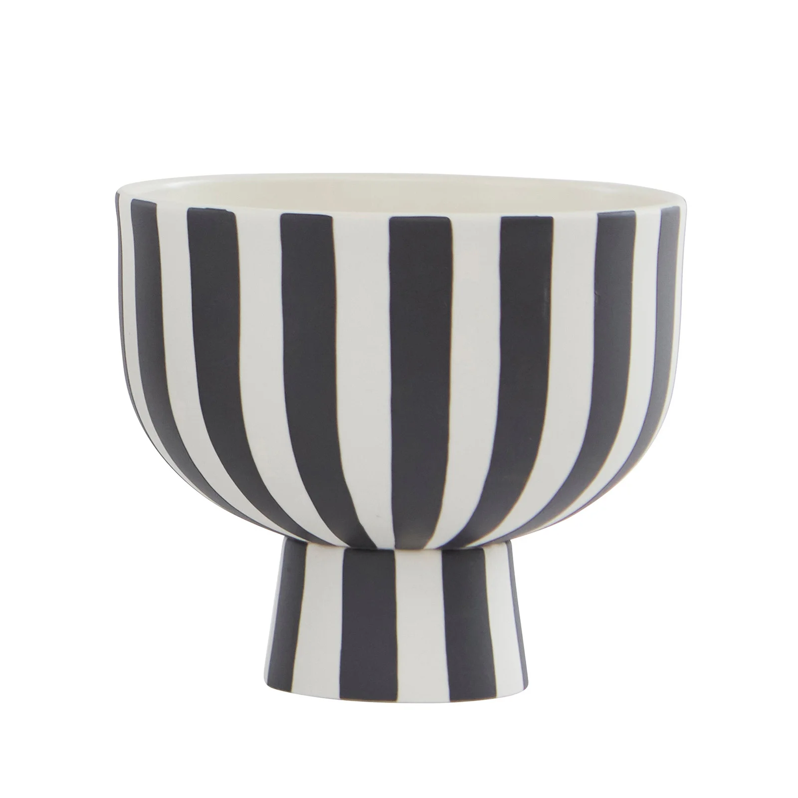 OYOY Toppu Bowl - White/Black Image 1