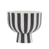OYOY Toppu Bowl - White/Black - Image 1