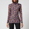 PS Paul Smith Women's Mesh Long Sleeve Floral Top - Pink - Image 1