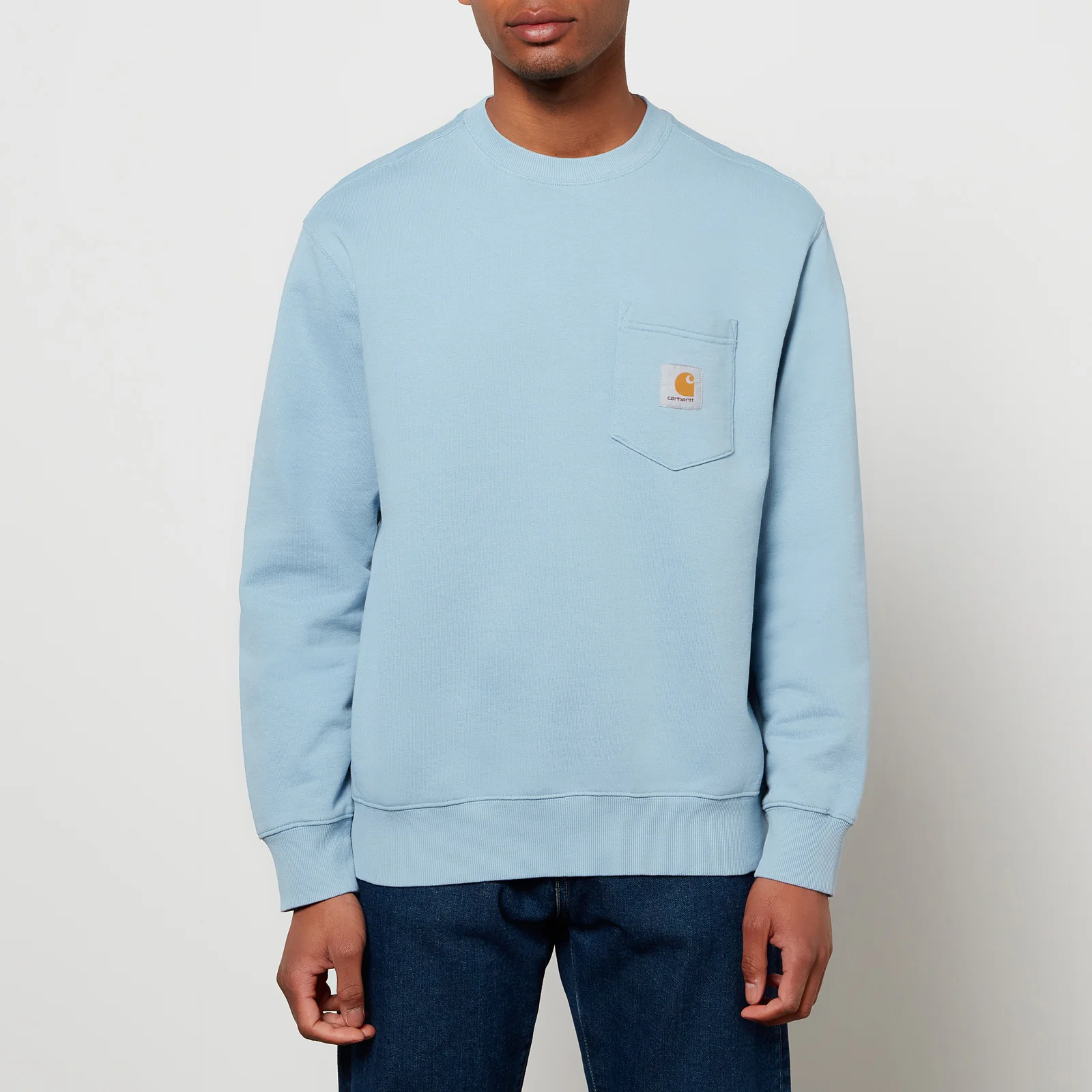 Carhartt WIP Men's Pocket Sweatshirt - Frosted Blue Image 1