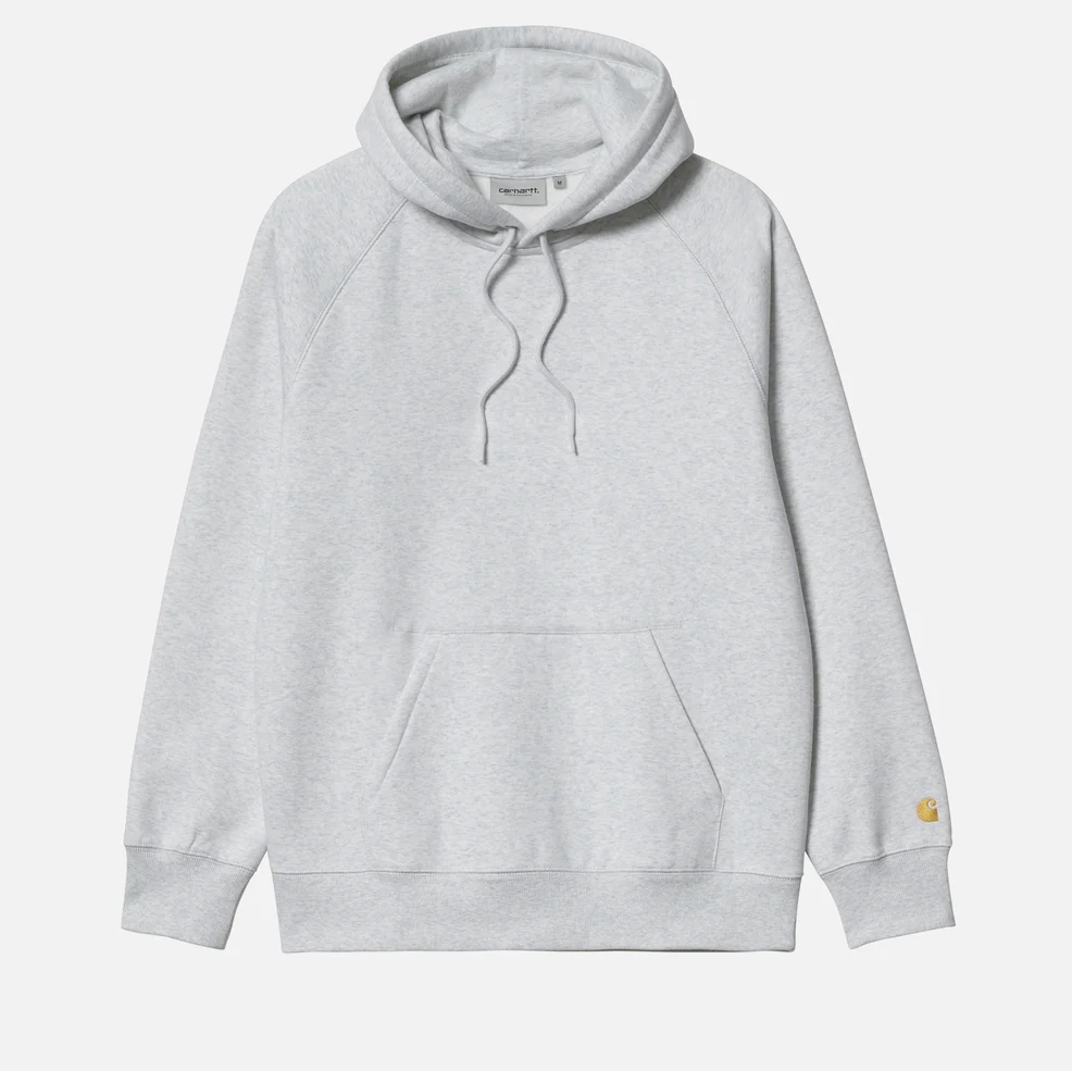 Carhartt WIP Men's Chase Hoodie - Ash Heather/Gold Image 1
