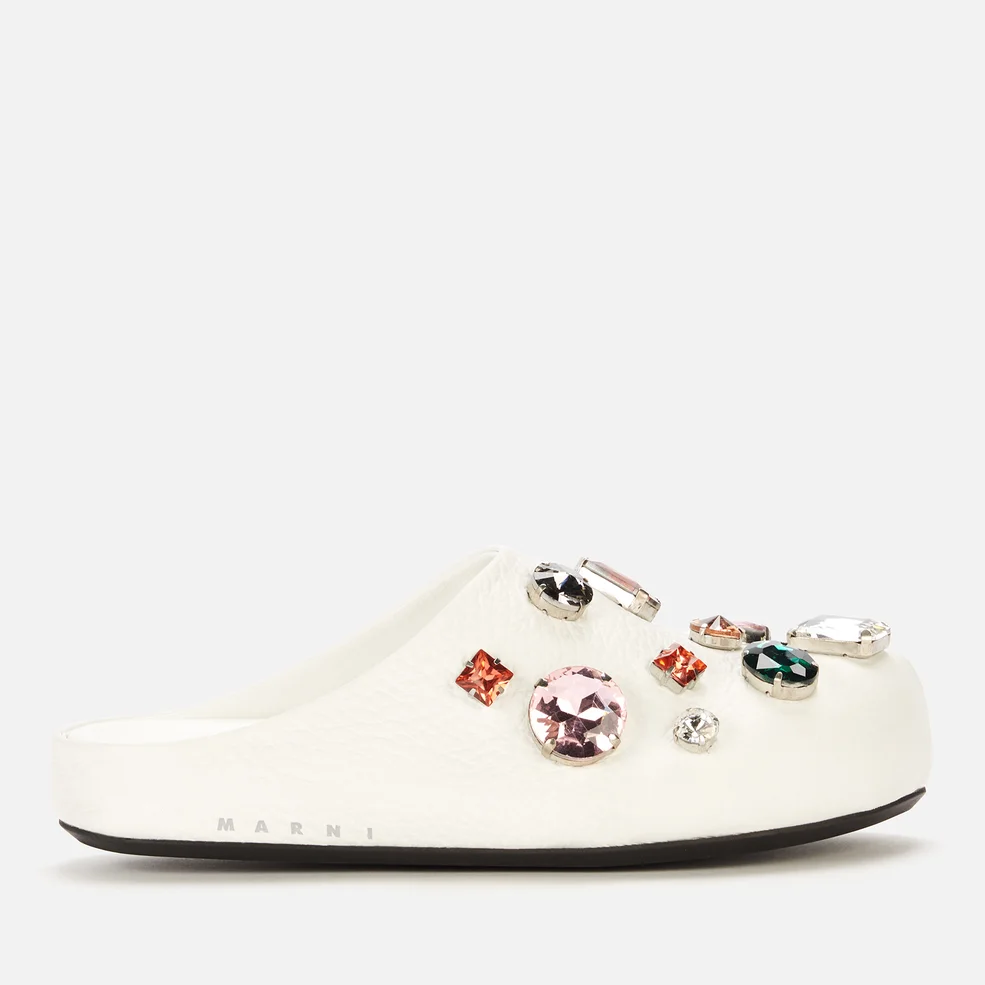 Marni Women's Crystal Mules - Lily White Image 1