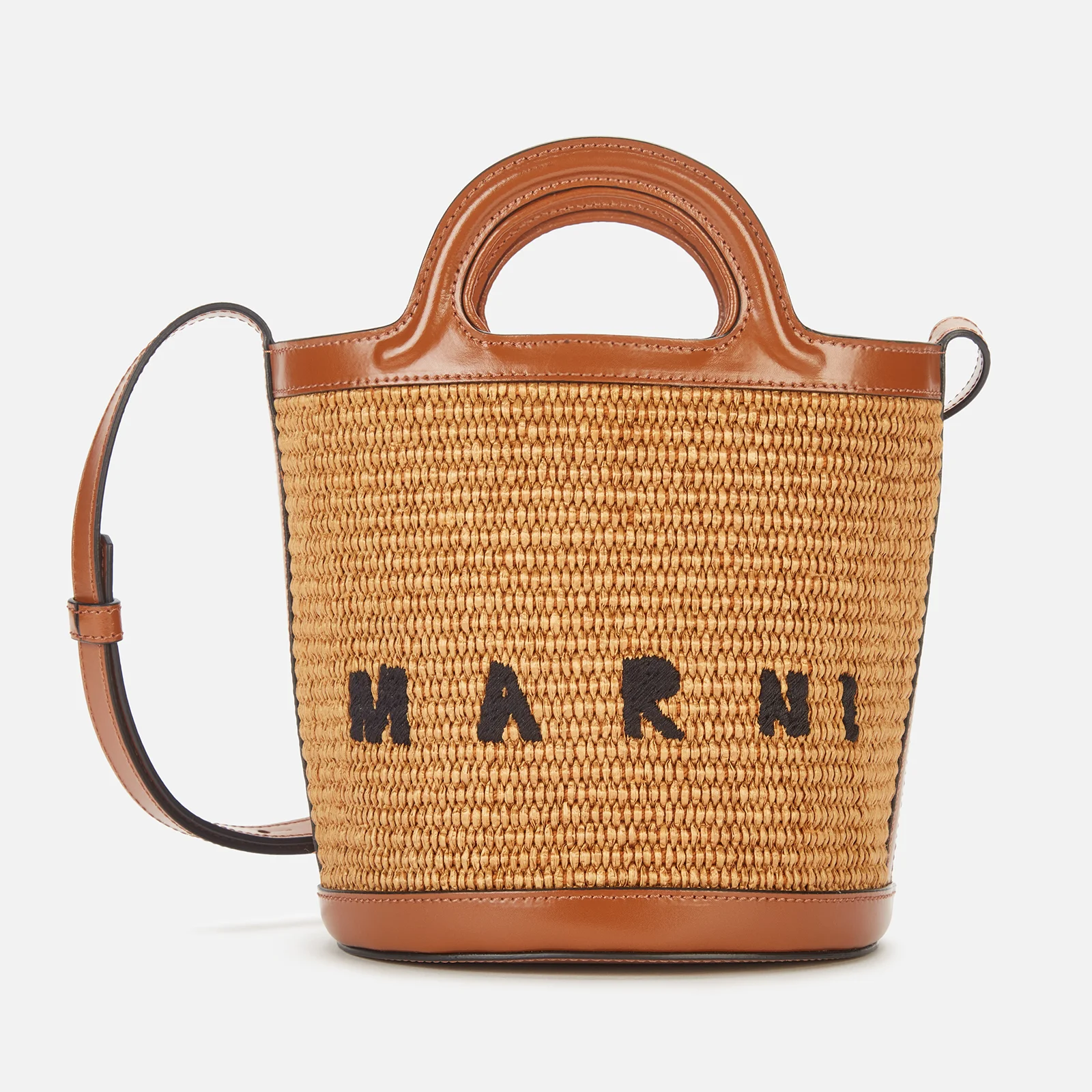 Marni Women's Mini Bucket Bag - Raw Sienna Image 1