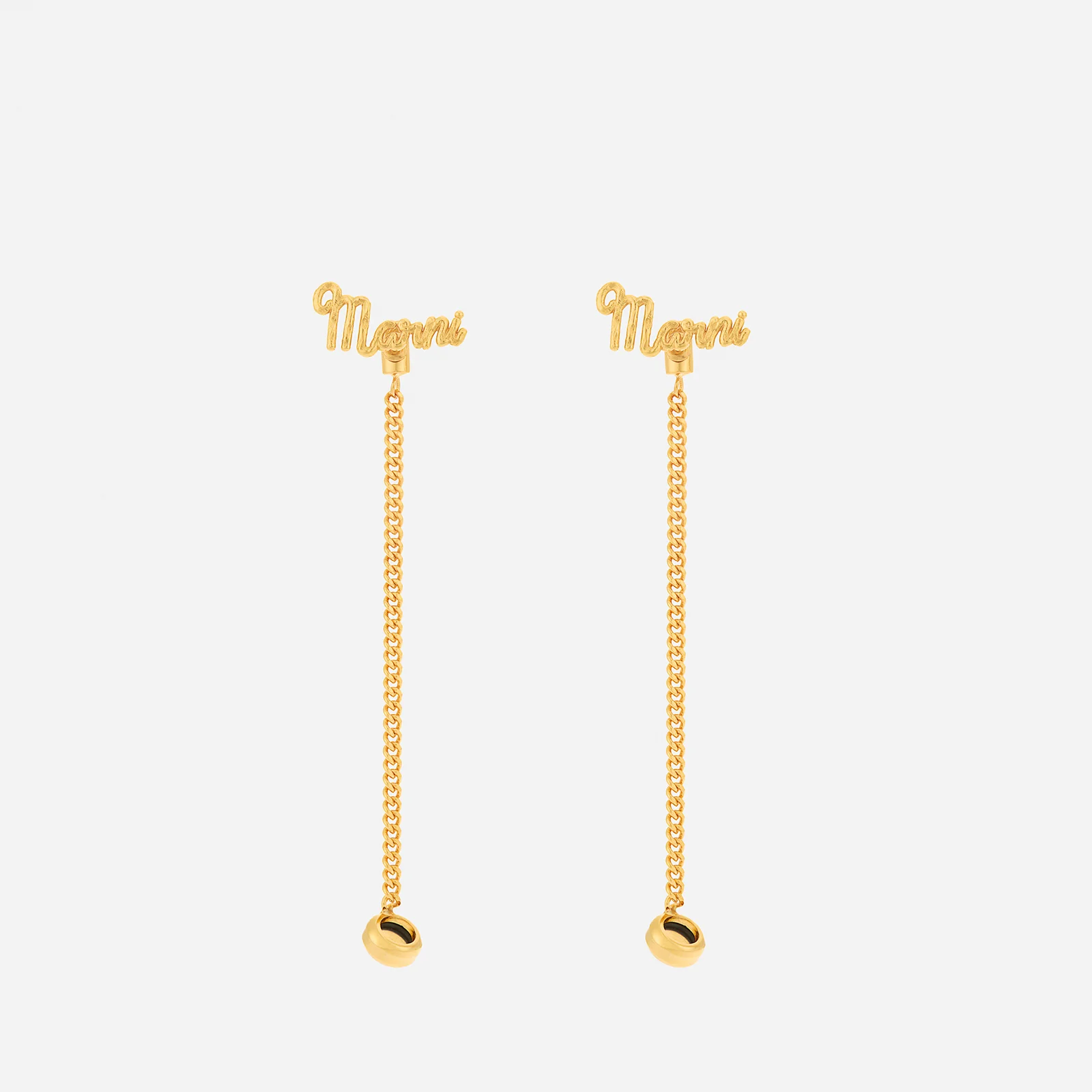 Marni Women's Logo Airpod Earrings - Gold Image 1