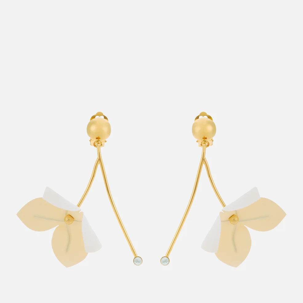 Marni Women's Flower Earrings - Lily White Image 1