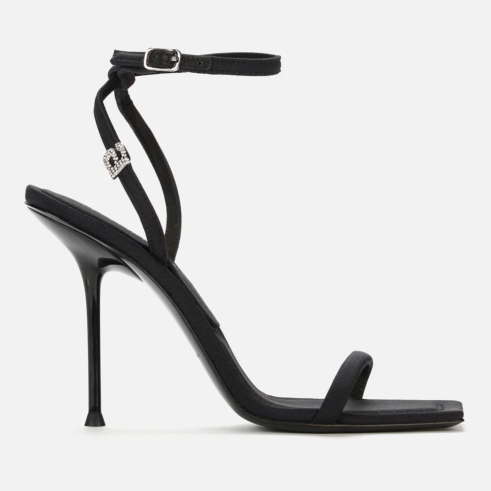 Alexander Wang Women's Julie Leather Barely There Heeled Sandals - Black Image 1