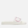 Salvatore Ferragamo Women's Groovy Slide Sandals - White - Image 1