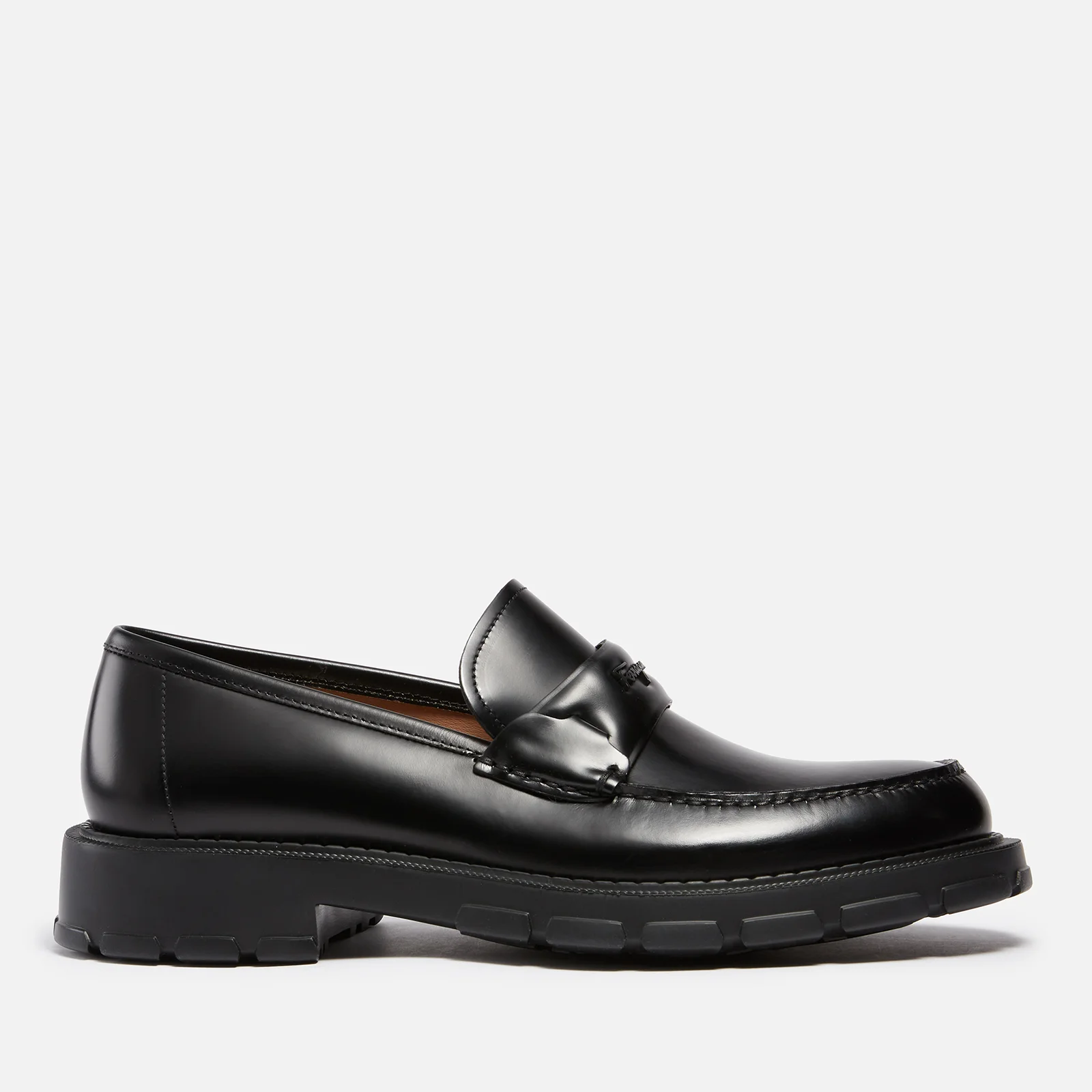 Salvatore Ferragamo Men's Magnum Leather Loafers - Black Image 1