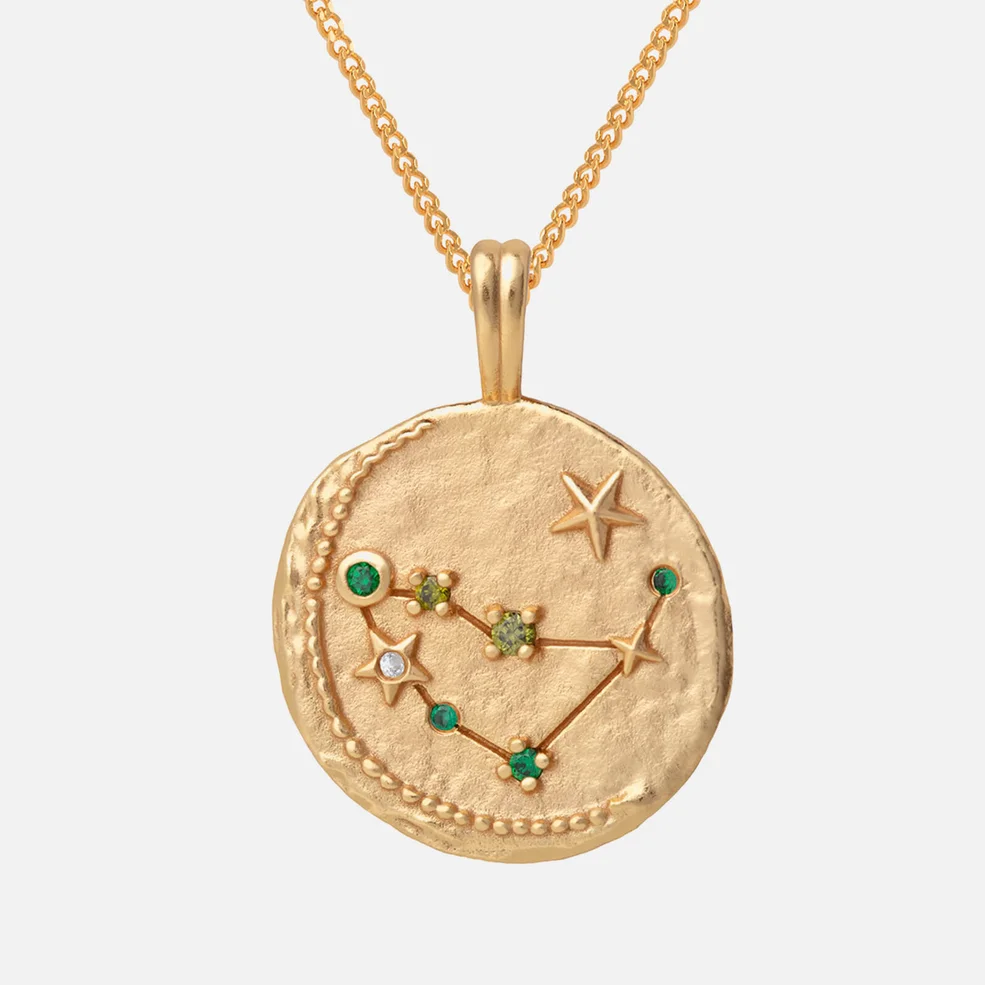 Astrid & Miyu Women's Zodiac Capricorn Pendant Necklace - Gold Image 1