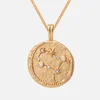 Astrid & Miyu Women's Zodiac Gemini Pendant Necklace - Gold - Image 1