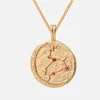 Astrid & Miyu Women's Zodiac Leo Pendant Necklace - Gold - Image 1