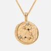 Astrid & Miyu Women's Zodiac Pisces Pendant Necklace - Gold - Image 1