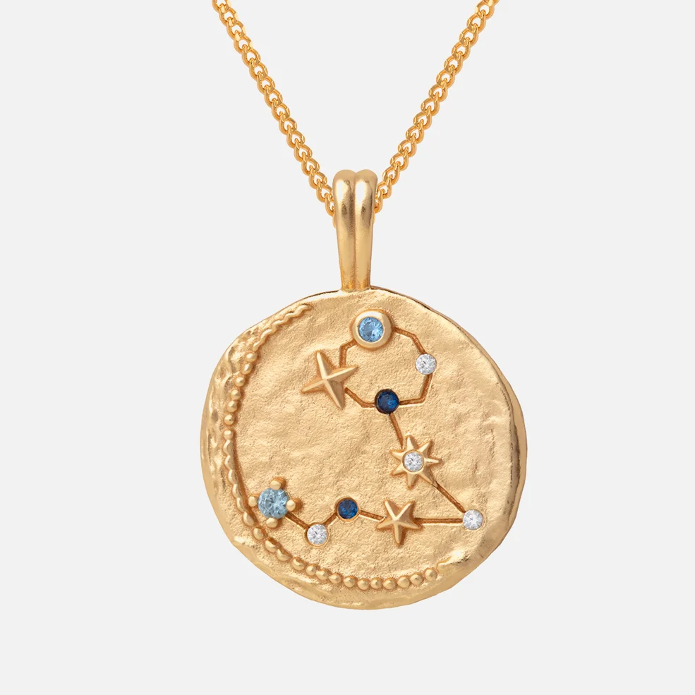 Astrid & Miyu Women's Zodiac Pisces Pendant Necklace - Gold Image 1
