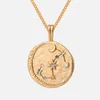 Astrid & Miyu Women's Zodiac Scorpio Pendant Necklace - Gold - Image 1