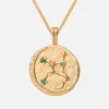 Astrid & Miyu Women's Zodiac Virgo Pendant Necklace - Gold - Image 1