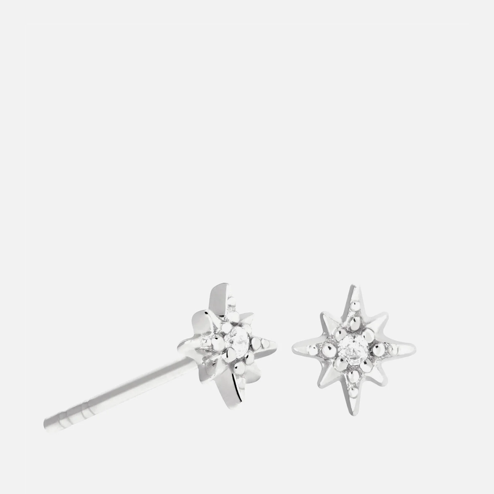 Astrid & Miyu Women's Twilight Star Studs Earrings - Silver Image 1