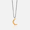 Hermina Athens Women's Melies Moon Stardust Necklace - Black/Gold - Image 1