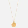Hermina Athens Women's Luna Small Thin Necklace - Gold - Image 1