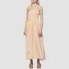 Faithfull The Brand Women's Madella Midi Dress - Martie Stripe Print - Tangerine - Image 1