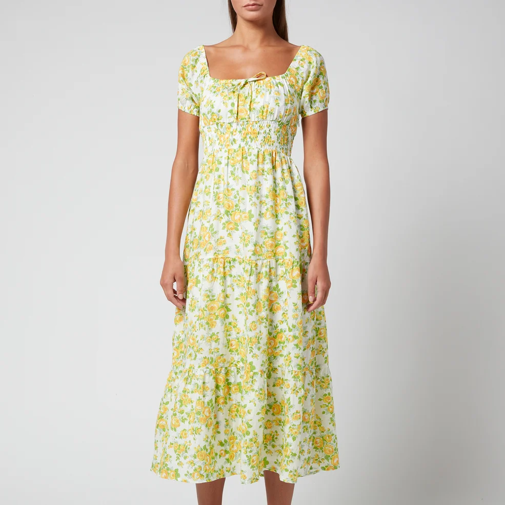 Faithfull The Brand Women's Matisse Midi Dress - Morello Floral Print Image 1