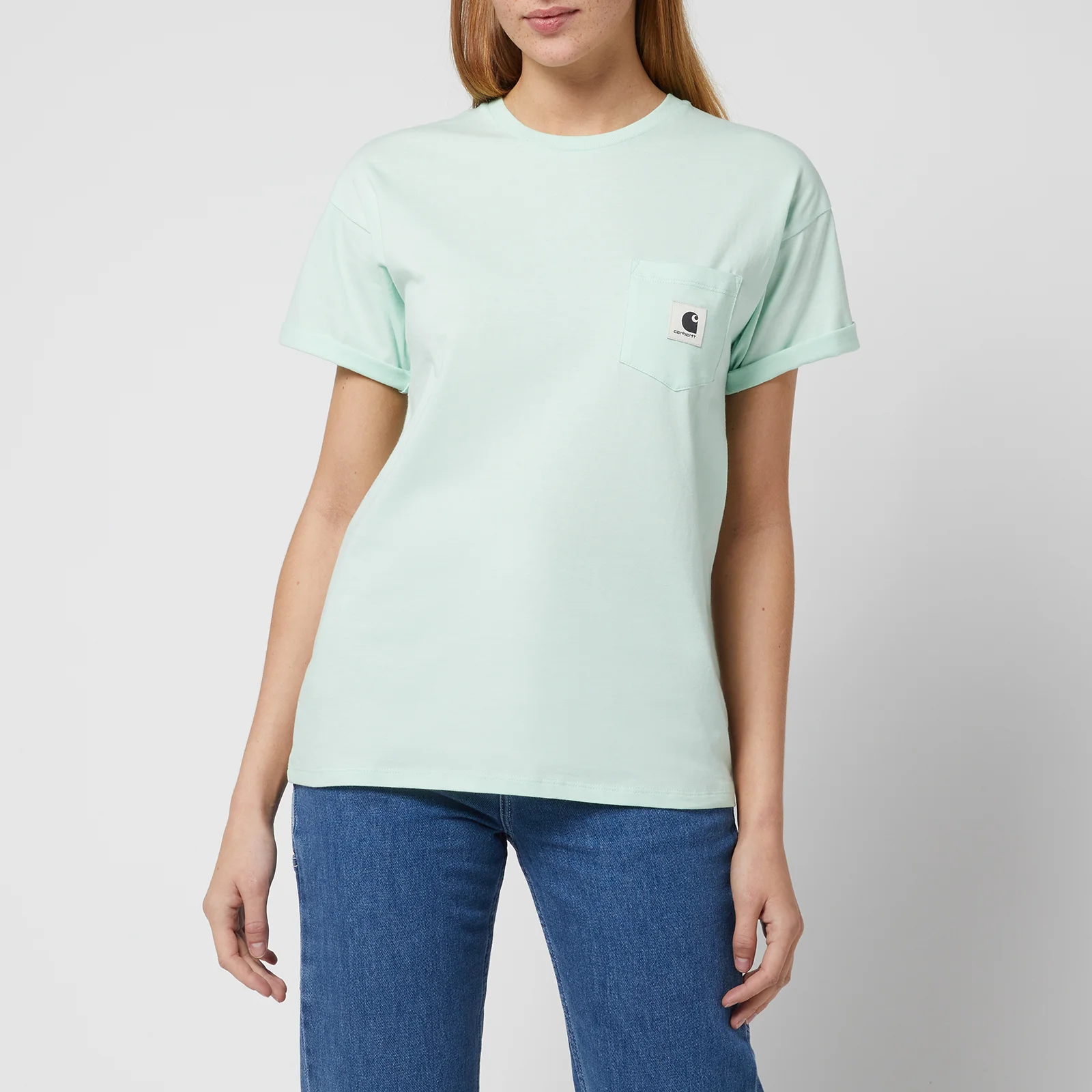 Carhartt WIP Women's S/S Pocket T-Shirt - Pale Spearmint Image 1